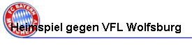 Heimspiel gegen VFL Wolfsburg